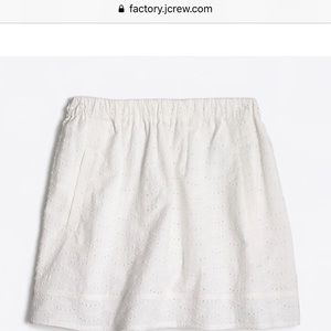 J. Crew Eyelet skirt w/ pockets